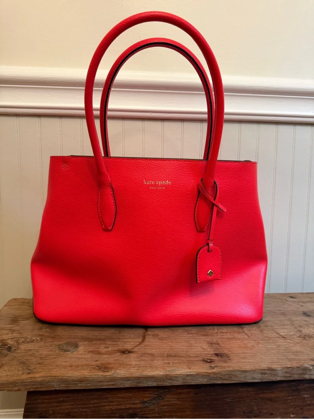 kate spade Pebbled Leather Double-Handle Tote